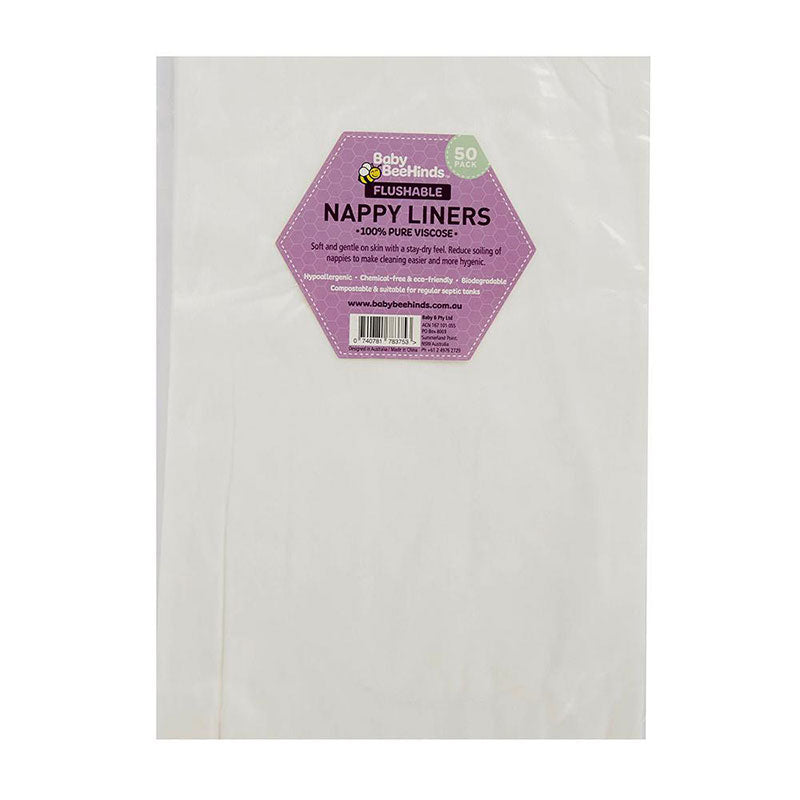 Disposable Nappy Liners for Cloth Diapers, 50 pcs