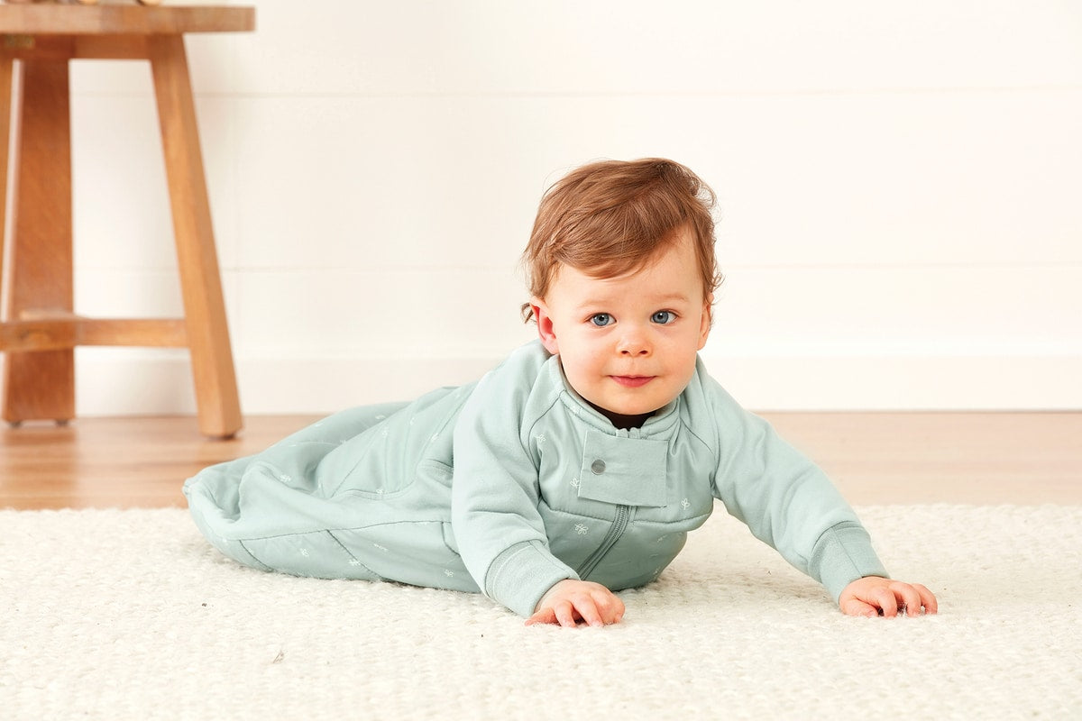 Organic Sleep Suit - Sage, Extra Warm