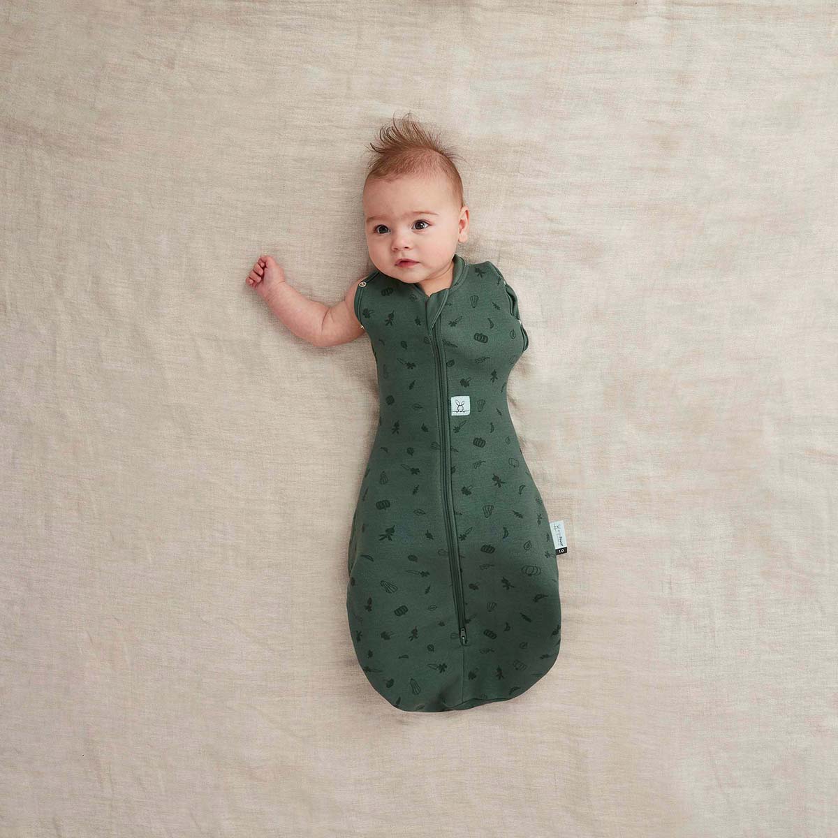 Organic Swaddle and Sleeping Bag - Veggie Patch, Mild