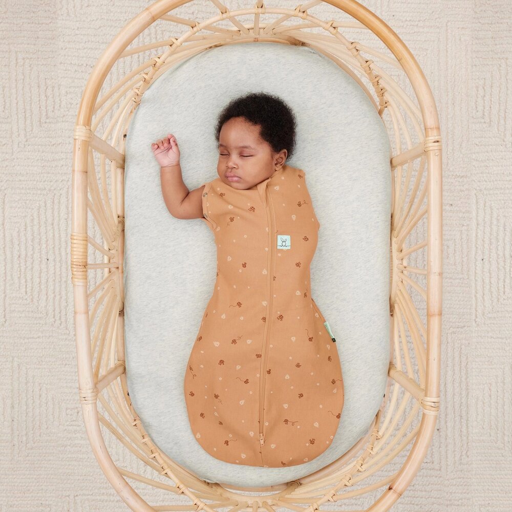 Ekologisk swaddle och sovpåse - Honungsbin, Sval