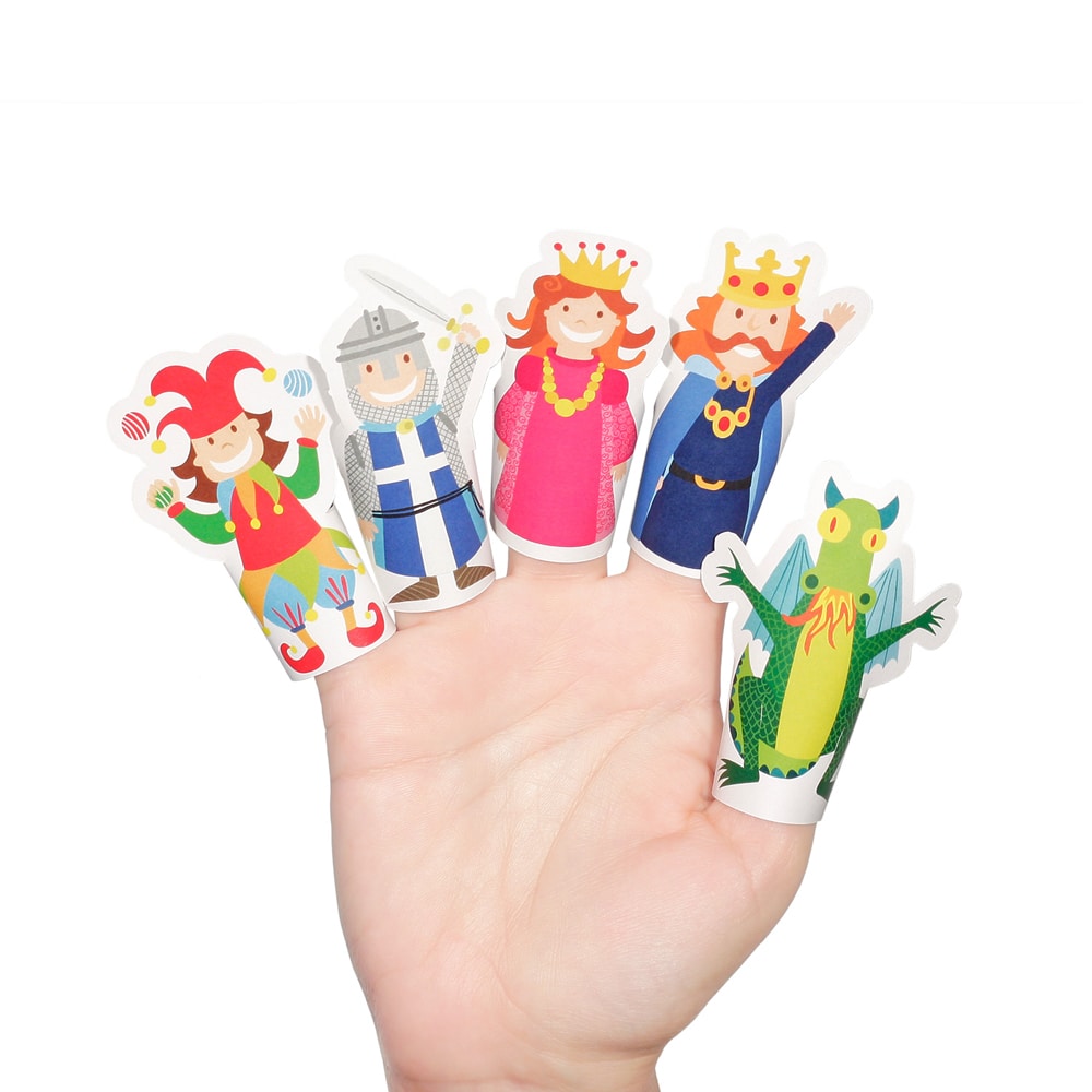 Paper Finger Puppets - Medieval