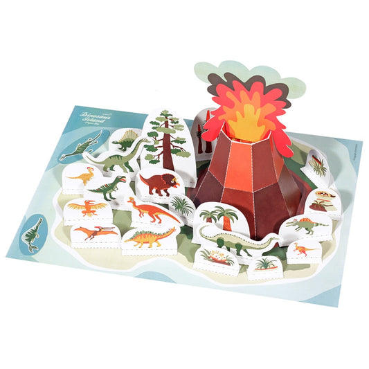 Paper Playset - Dinosaur Island