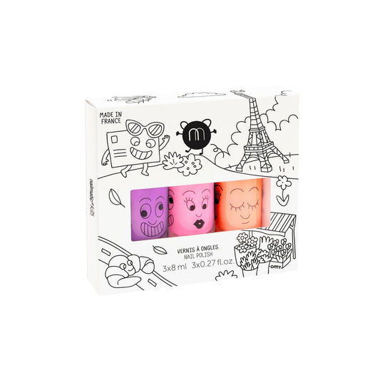 Non-toxic Nail Polish for Children - Paris Set of Three