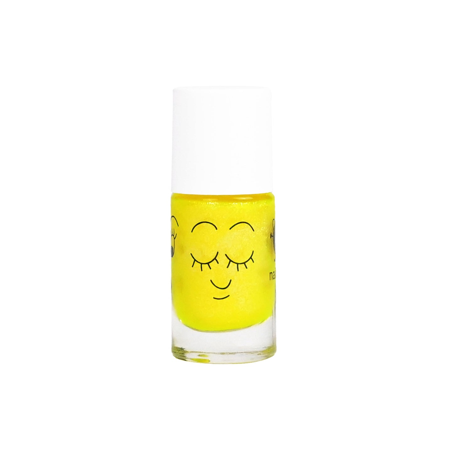 Non-toxic Nail Polish for Children - Titi, Yellow Neon Glitter