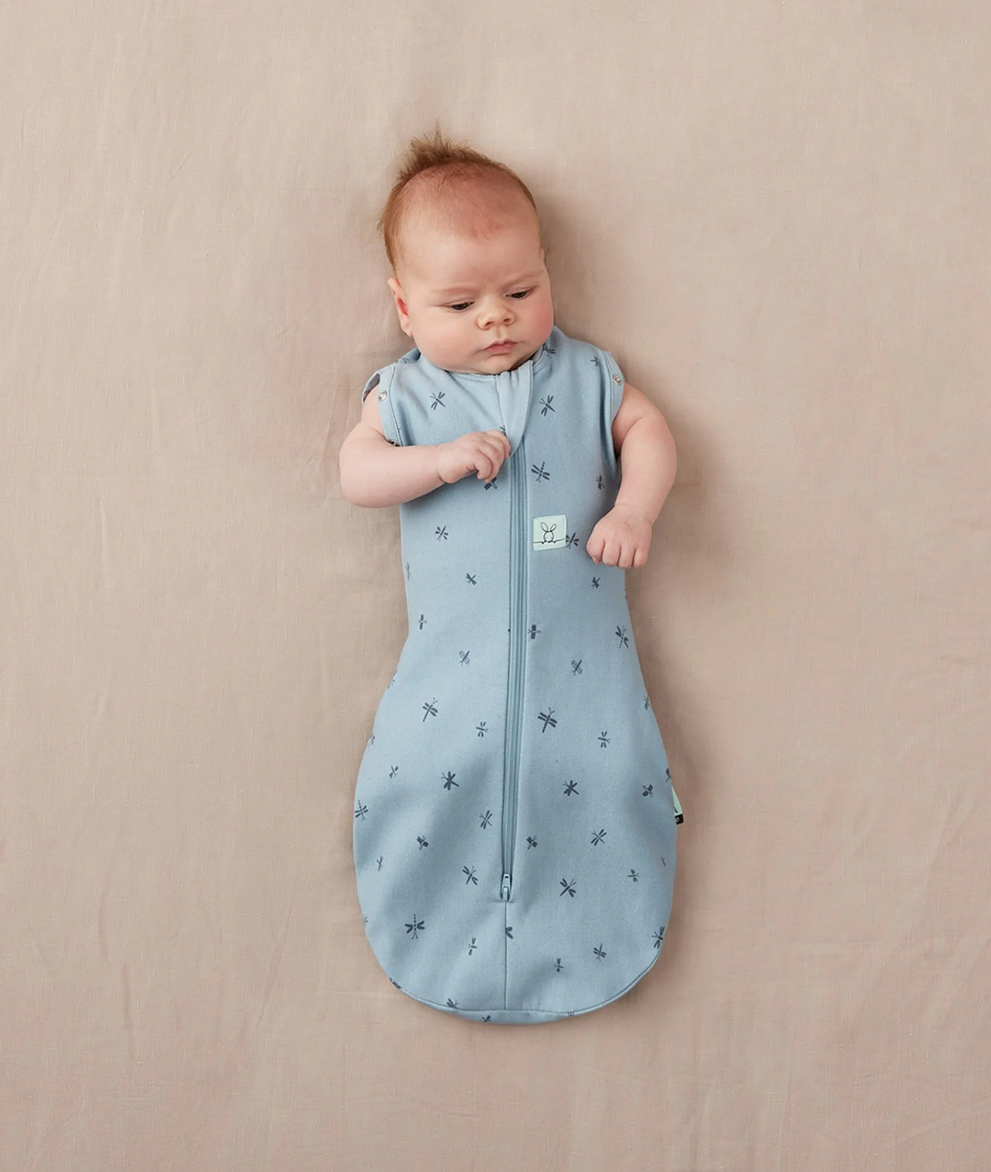 Organic Swaddle and Sleeping Bag - Dragonflies, Mild