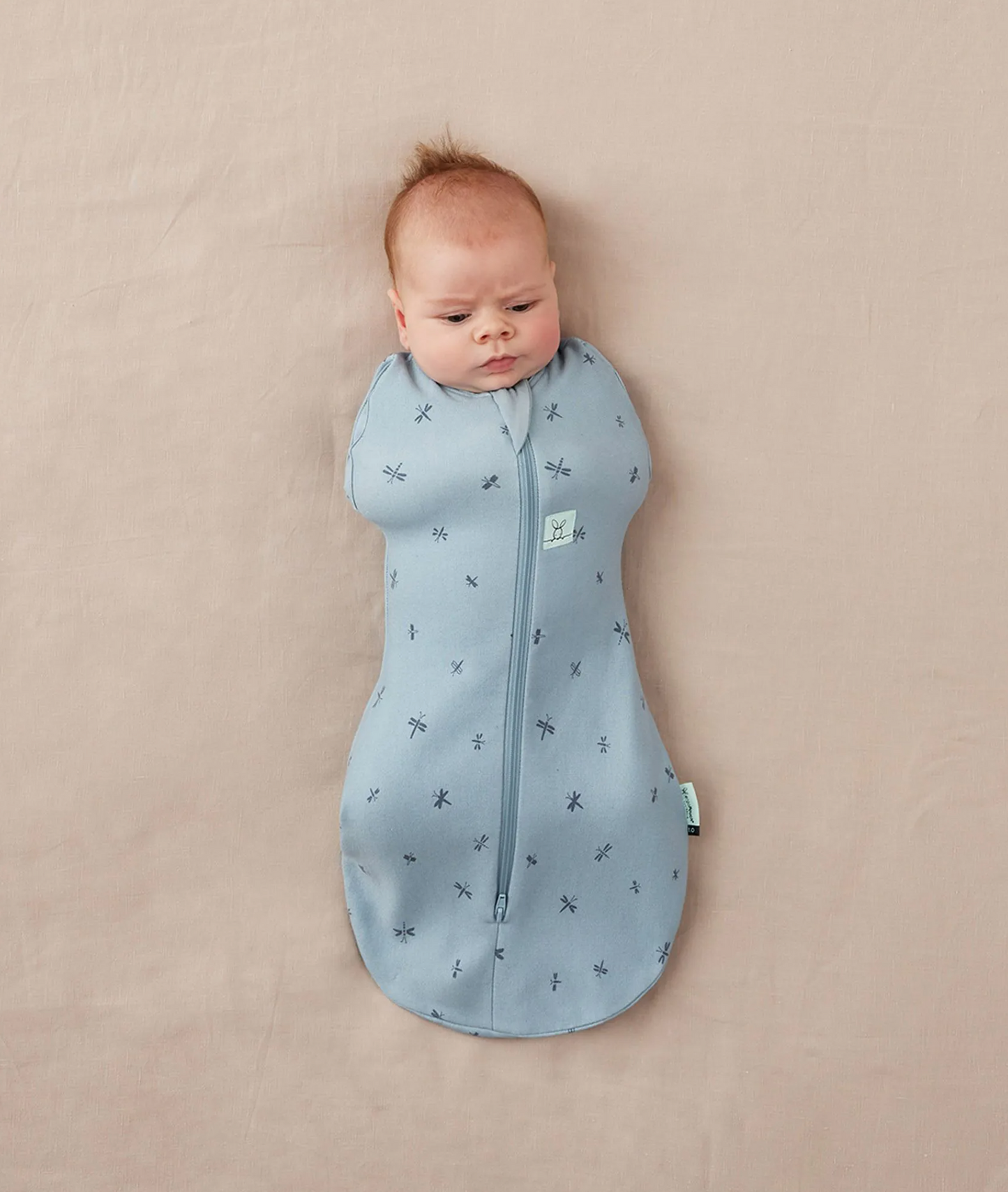 Organic Swaddle and Sleeping Bag - Dragonflies, Mild