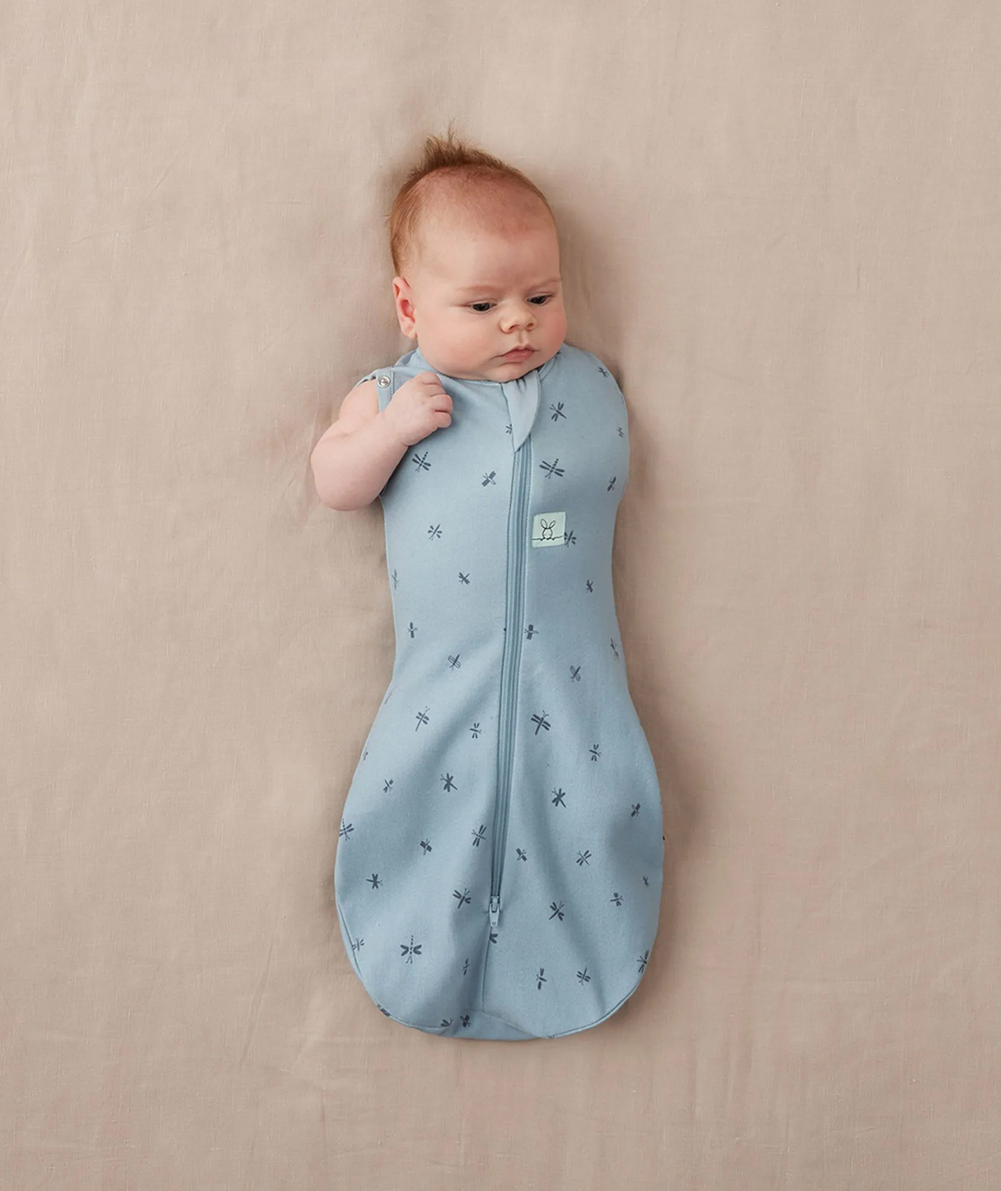 Organic Swaddle and Sleeping Bag - Dragonflies, Mild