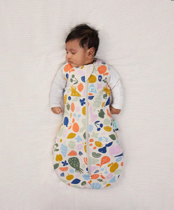 Organic Swaddle and Sleeping Bag - Fruit Salad, Warm