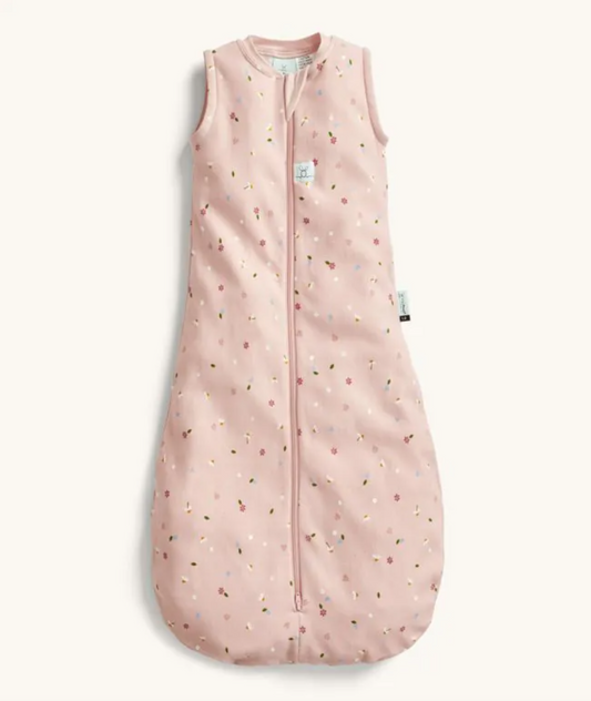 Organic Jersey Sleeping Bag - Daisies, Mild