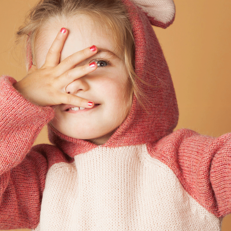Giftfritt nagellack för barn - Sissi, rosa glitter
