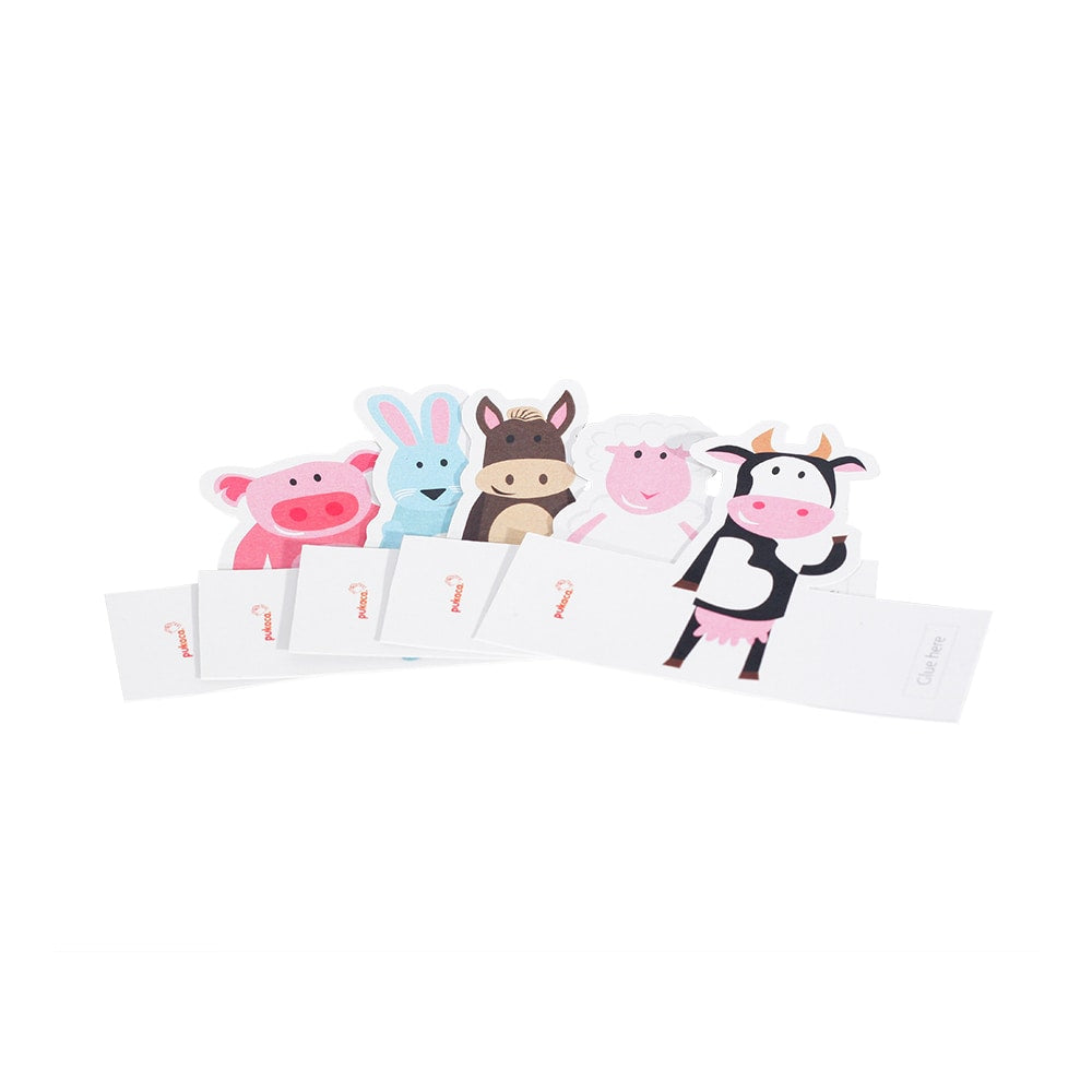 Paper Finger Puppets - Farm Animals