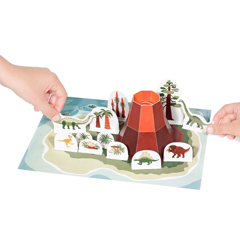 Paper Playset - Dinosaur Island